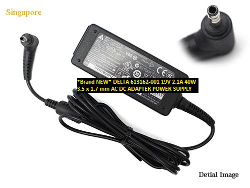 *Brand NEW*40W DELTA 19V 2.1A 613162-001 3.5 x 1.7 mm AC DC ADAPTER POWER SUPPLY